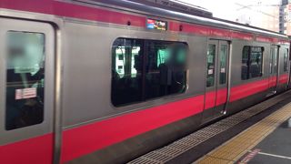 地上に出た途端運河が見えた
