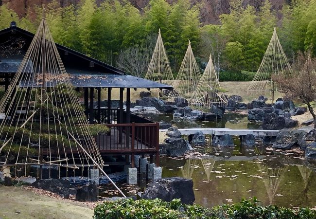 展望台と日本庭園