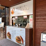 オニオンフライのハンバーガー