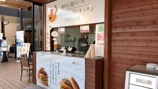 オニオンフライのハンバーガー