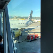 バルセロナ空港にて