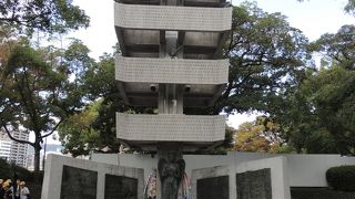 原爆ドームのすぐ近く