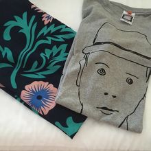 主人のTシャツと私のタイシルク