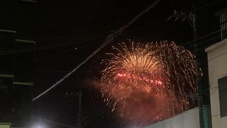 秩父夜祭の花火大会は羊山公園から打ち上がります。