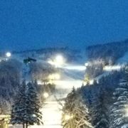 ナイタースキーの夜景が綺麗