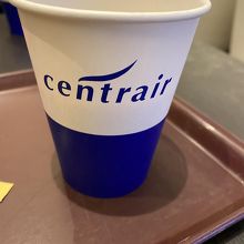 ラウンジでコーヒータイム