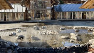 足湯で200円かかります。