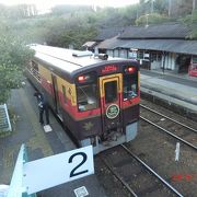 わたらせ渓谷鉄道の駅で列車レストラン清流がある人気の駅です