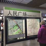 上海の中心的な駅！