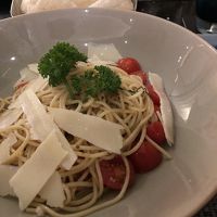ホテルの夕飯のパスタは今一