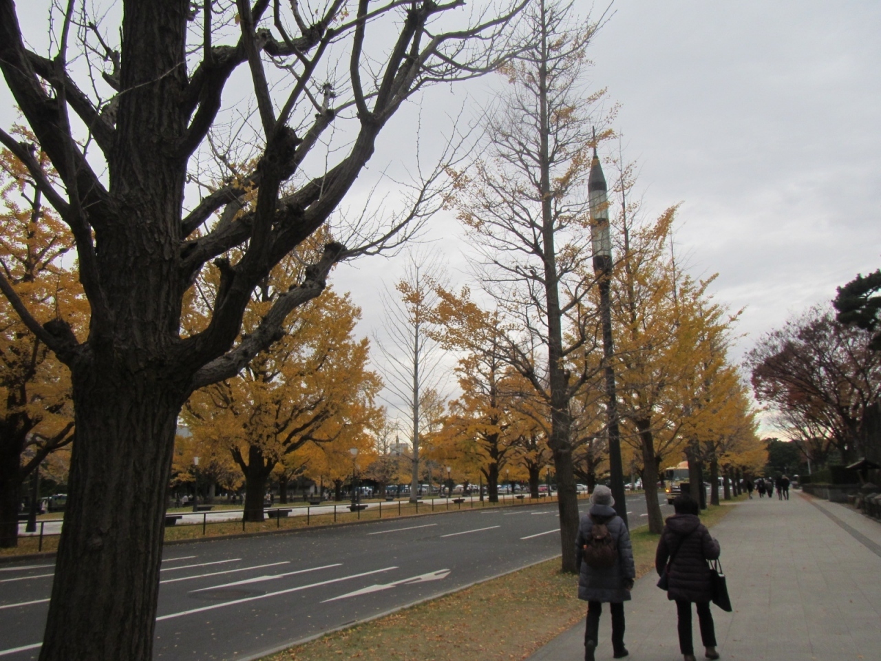 東京駅前に続く通り