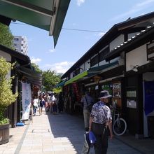 細い路地です。