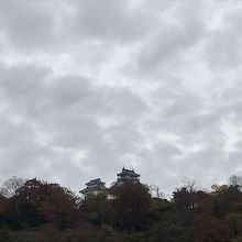 結ステーション駐車場から眺めた大野城