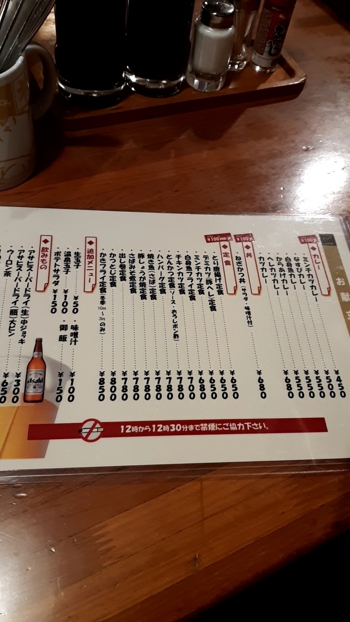 ランチメニューは多くて安い