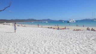 白い砂浜がとても気持ち良かった