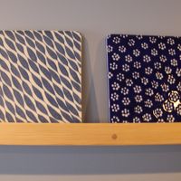 客室内の砥部焼き