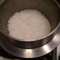 土鍋でたいた白米、美味！
