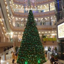 高さ12mのツリーとオーロライルミネーション