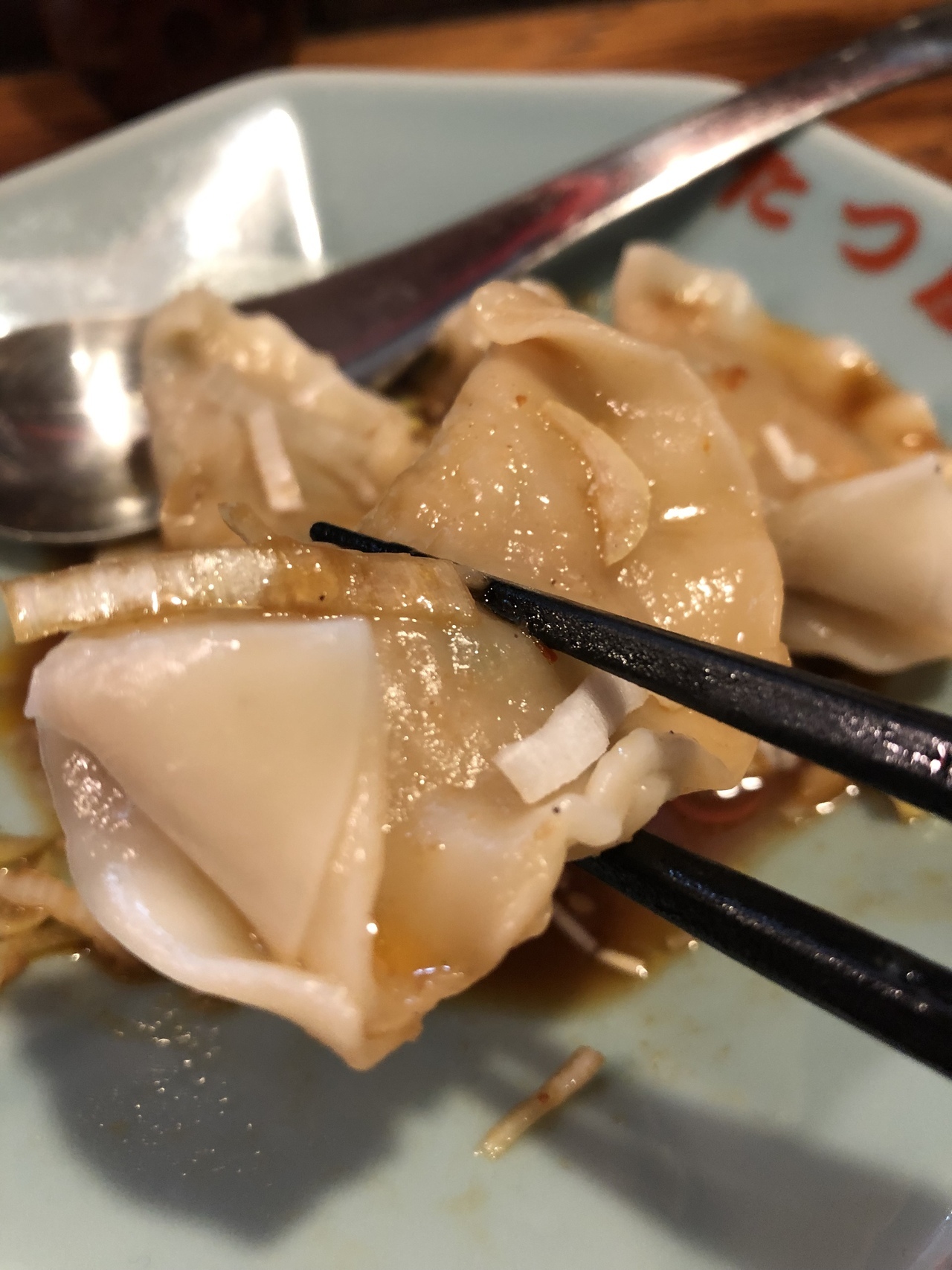 水餃子のアップ