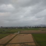 車窓から琵琶湖を眺める旅