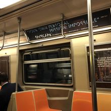 マンハッタンを南北に走る地下鉄ですがラインによって違います。