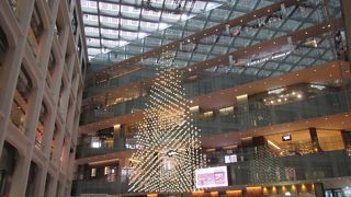 見事な吹き抜けのアトリウム