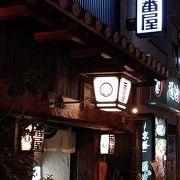 神田駅からほど近い場所にある個室のある居酒屋で落ち着きます。