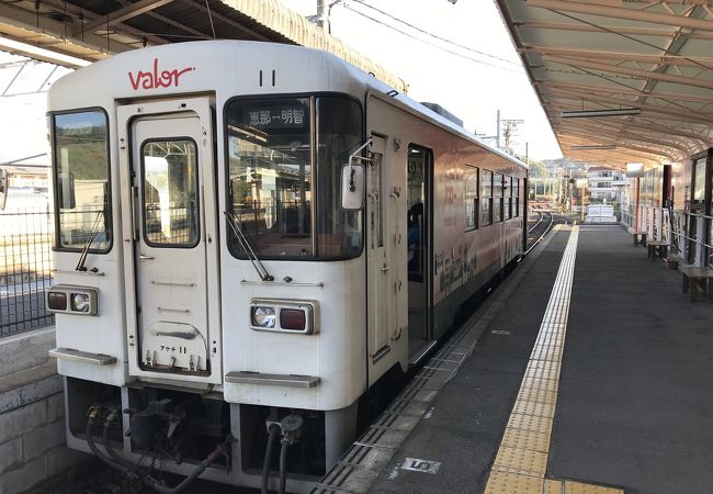 中央本線恵那駅：明智鉄道に乗り換え