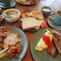 美味しいブッフェの朝ごはん