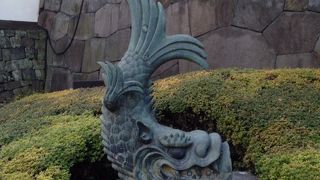江戸時代の鯱が間近で見られる