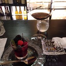 先付けで出してくれたゼリー