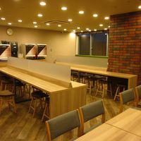 １階のパブリックスペース兼朝食会場