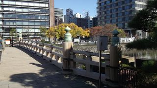 北の丸公園の南側にある濠