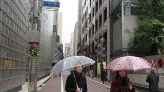 ソニー本社ビルがあったところです