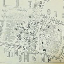 観光案内所においてあった地図、内容はイマイチ