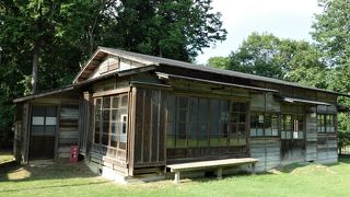 美術館の敷地内に