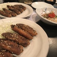 手羽先の普通と辛口