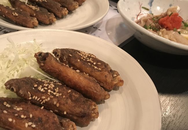 辛さが選べる手羽先のお店