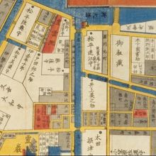 江戸時代の地図にも、大名屋敷や寺院の中に、萬年橋の記載があり