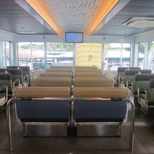 昼前の宮島→宮島口は空いていて快適（逆向き同時刻は大混雑）