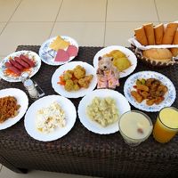 これが一人分の朝食です（＠＠）！