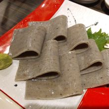 蕎麦の刺身　美味しかったです