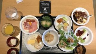 野乃で朝食を食べた