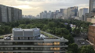 日比谷公園が一望できました。