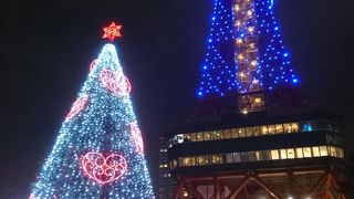 イルミネーションを見る