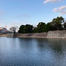 広島城の堀の様子