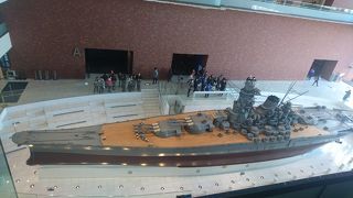 大和の10分の１の模型は圧巻です