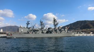 艦船を間近で見られる