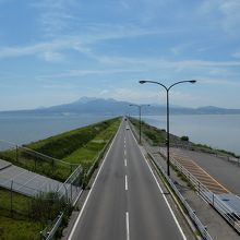 展望所歩道橋より。