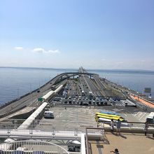 海ほたるから見た木更津方面